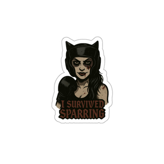 I SURVIVED SPARRING DIE CUT STICKER