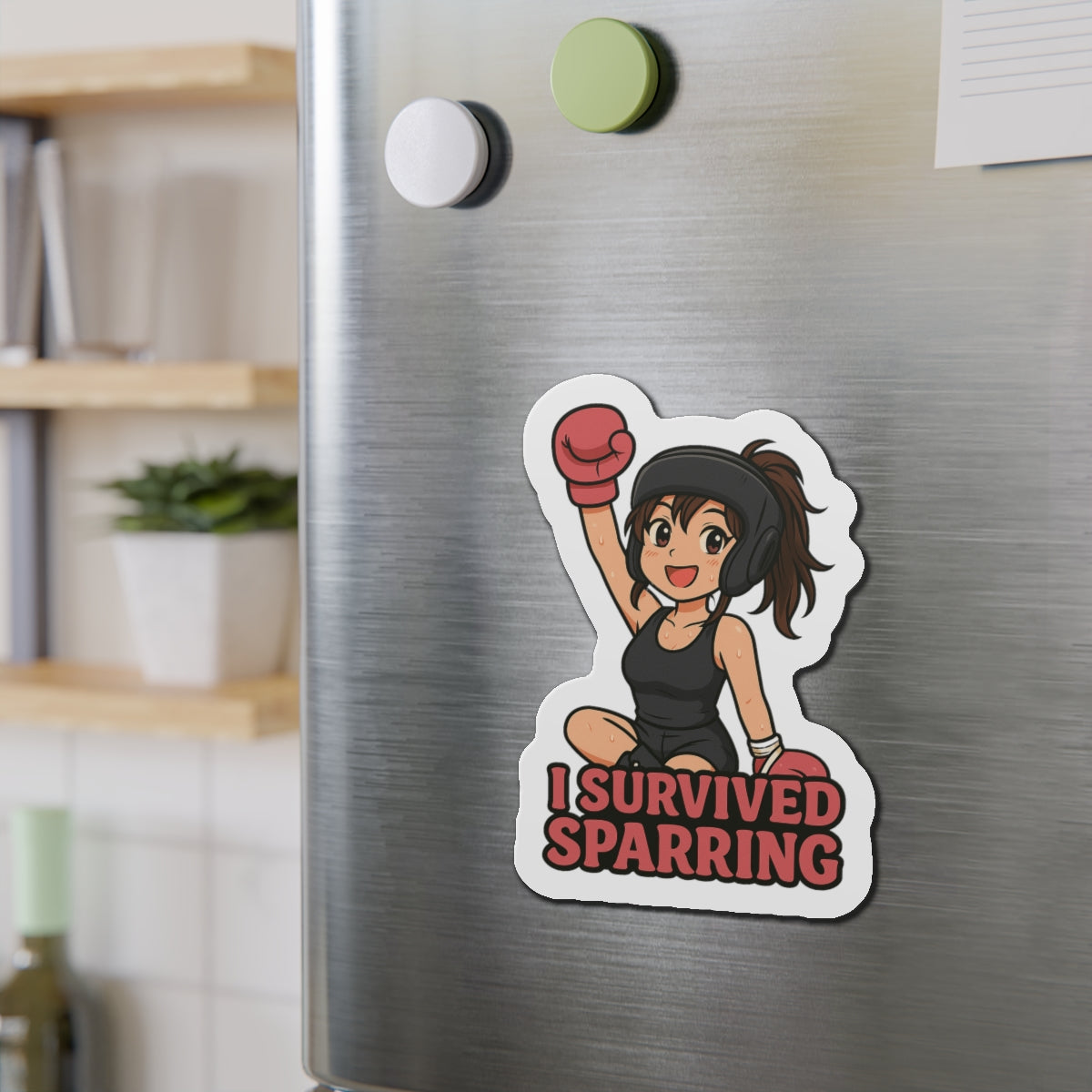 I Survived Sparring Die Cut Magnet