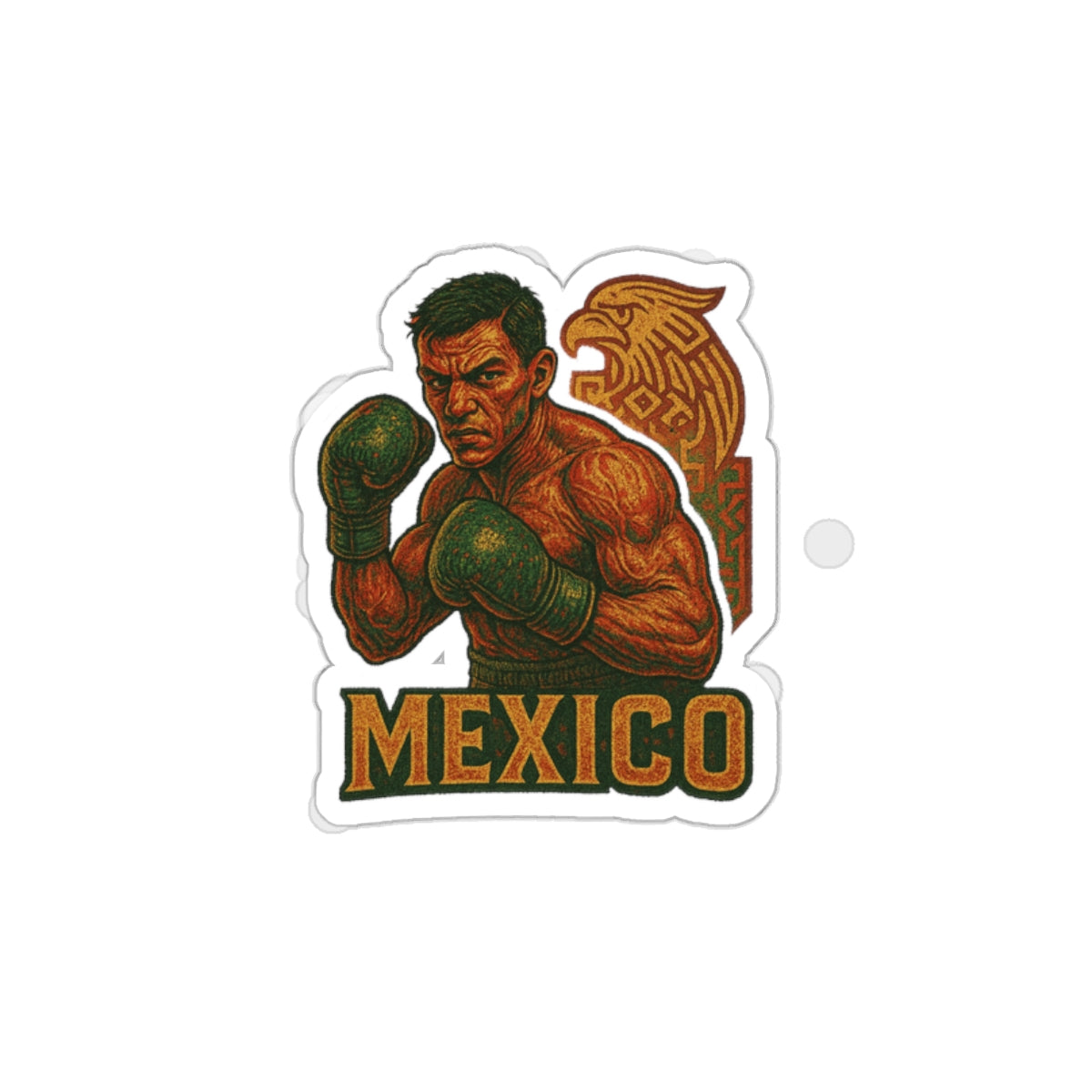 Mexico Boxer Die Cut Sticker