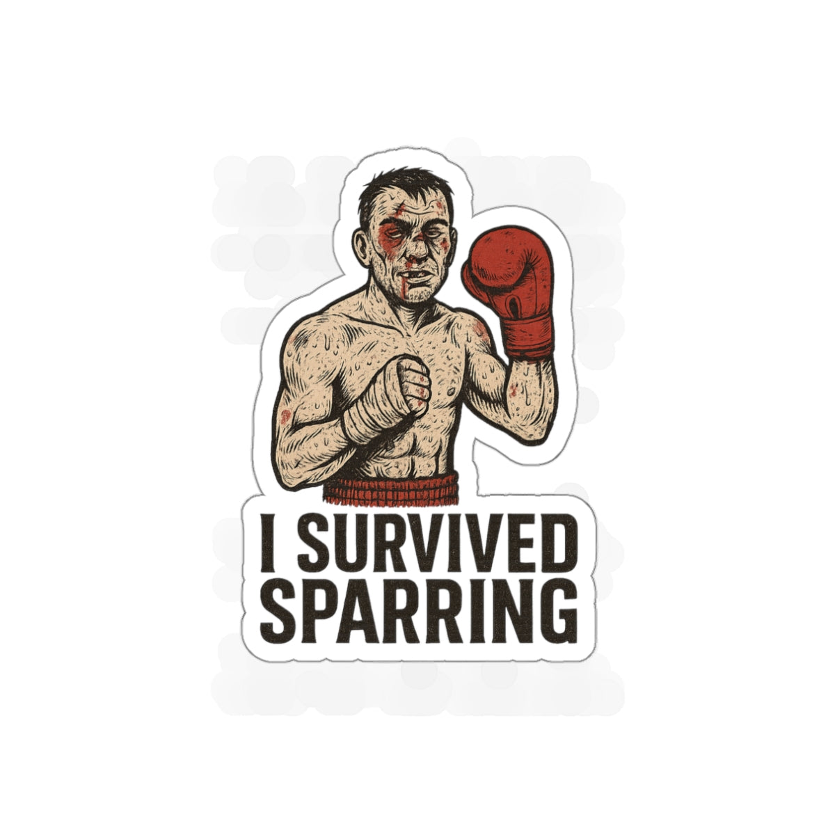 I Survived Sparring Die Cut Sticker