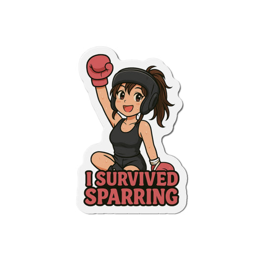I Survived Sparring Die Cut Magnet